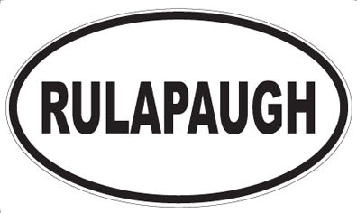RULAPAUGH - Oval Sticker