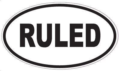 RULED - Oval Magnet