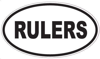 RULERS - Oval Sticker