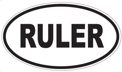 RULER - Oval Magnet