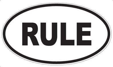 RULE - Oval Magnet