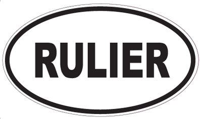 RULIER - Oval Sticker