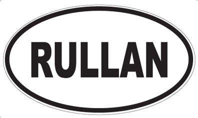 RULLAN - Oval Magnet