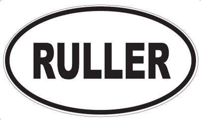 RULLER - Oval Magnet