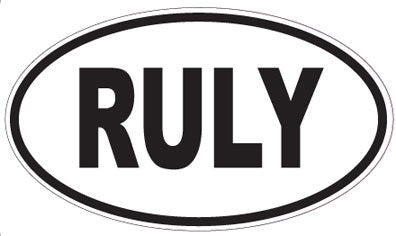RULY - Oval Sticker