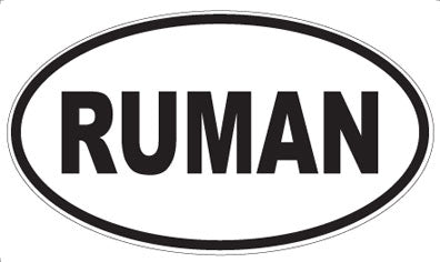 RUMAN - Oval Sticker