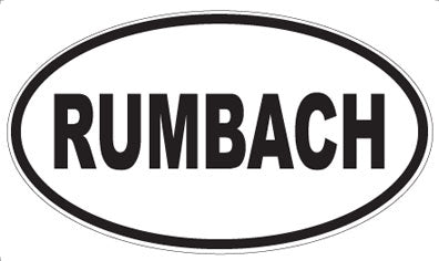 RUMBACH - Oval Magnet