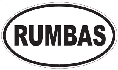 RUMBAS - Oval Sticker