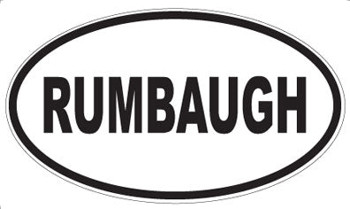 RUMBAUGH - Oval Magnet