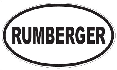 RUMBERGER - Oval Magnet