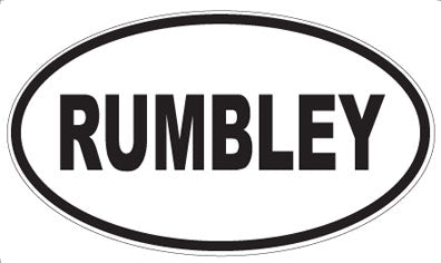 RUMBLEY - Oval Magnet