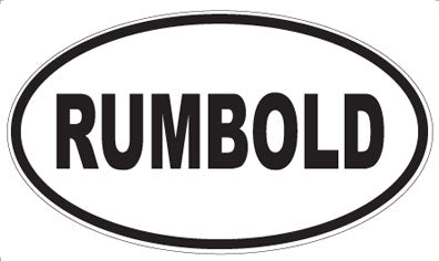 RUMBOLD - Oval Magnet