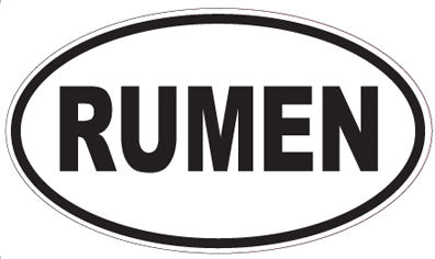 RUMEN - Oval Sticker