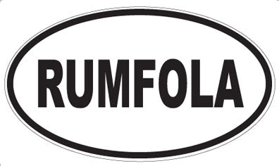 RUMFOLA - Oval Sticker