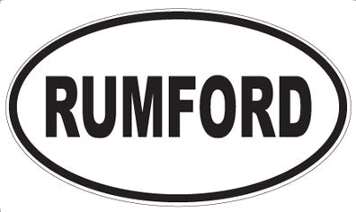 RUMFORD - Oval Sticker