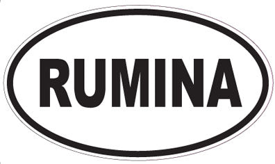 RUMINA - Oval Sticker