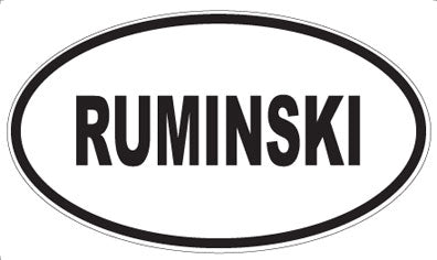RUMINSKI - Oval Sticker