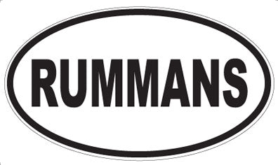 RUMMANS - Oval Sticker