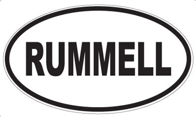 RUMMELL - Oval Magnet