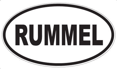 RUMMEL - Oval Magnet