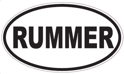RUMMER - Oval Sticker