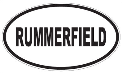 RUMMERFIELD - Oval Magnet
