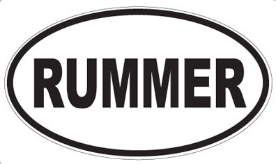 RUMMER - Oval Magnet