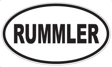 RUMMLER - Oval Magnet