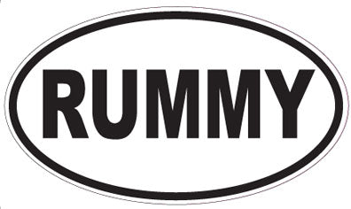 RUMMY - Oval Magnet