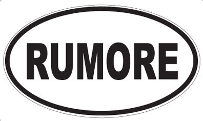 RUMORE - Oval Magnet