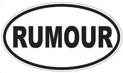RUMOUR - Oval Sticker