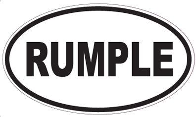 RUMPLE - Oval Sticker