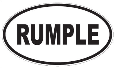 RUMPLE - Oval Magnet
