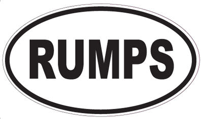 RUMPS - Oval Magnet