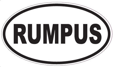 RUMPUS - Oval Sticker