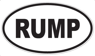 RUMP - Oval Magnet