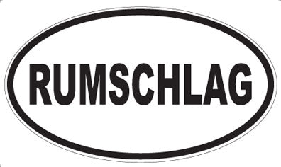 RUMSCHLAG - Oval Sticker