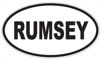 RUMSEY - Oval Magnet