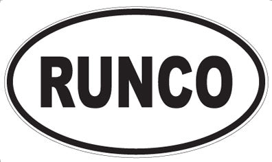 RUNCO - Oval Sticker