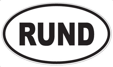 RUND - Oval Sticker