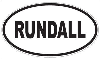 RUNDALL - Oval Magnet