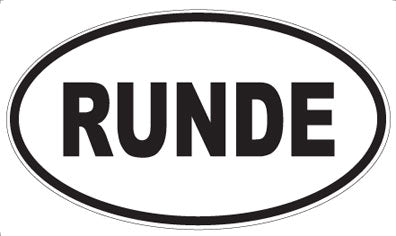 RUNDE - Oval Magnet