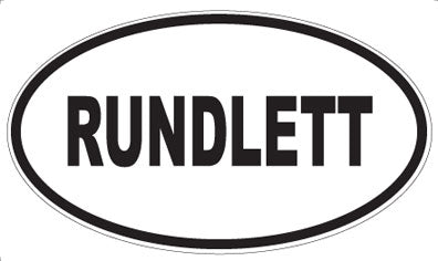 RUNDLETT - Oval Magnet