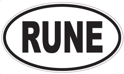 RUNE - Oval Sticker
