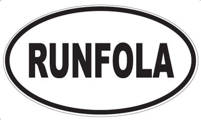 RUNFOLA - Oval Sticker