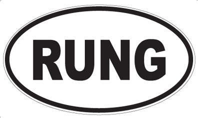 RUNG - Oval Sticker