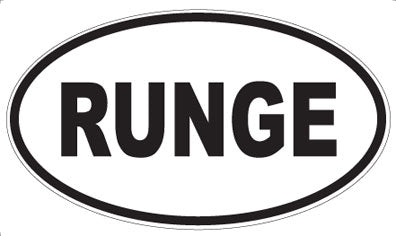 RUNGE - Oval Magnet