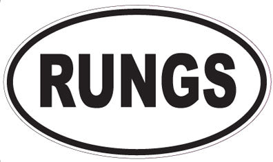 RUNGS - Oval Sticker