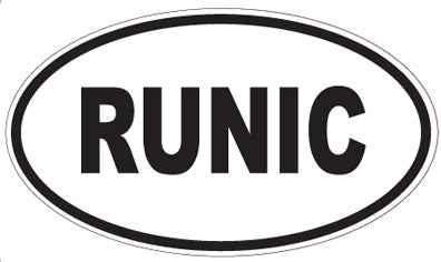 RUNIC - Oval Sticker