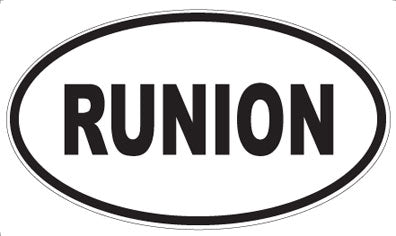 RUNION - Oval Sticker